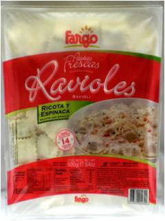 Pasta Ravioles Ricotta y Espinaca