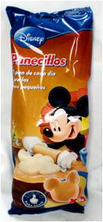 Panecillo en Forma de Mickey Mouse